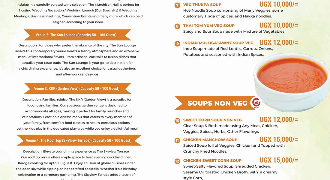Cuisine & Menu