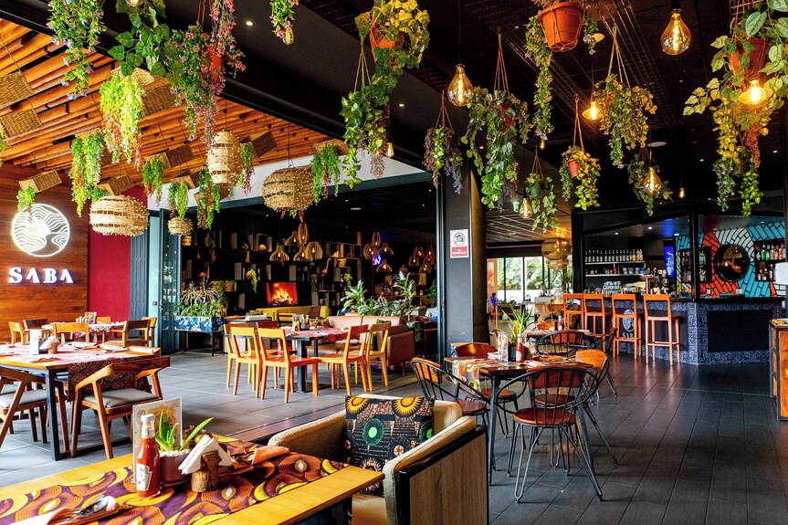Dining at Saba Terrace